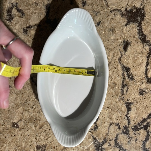 Set of 2  Ramekin Casserole Baking Dish White - Picture 4 of 6